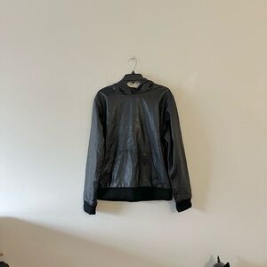 Genuine Lambskin Leather Hoodie Opium Owens Aesthetic Avant Garde L Carti